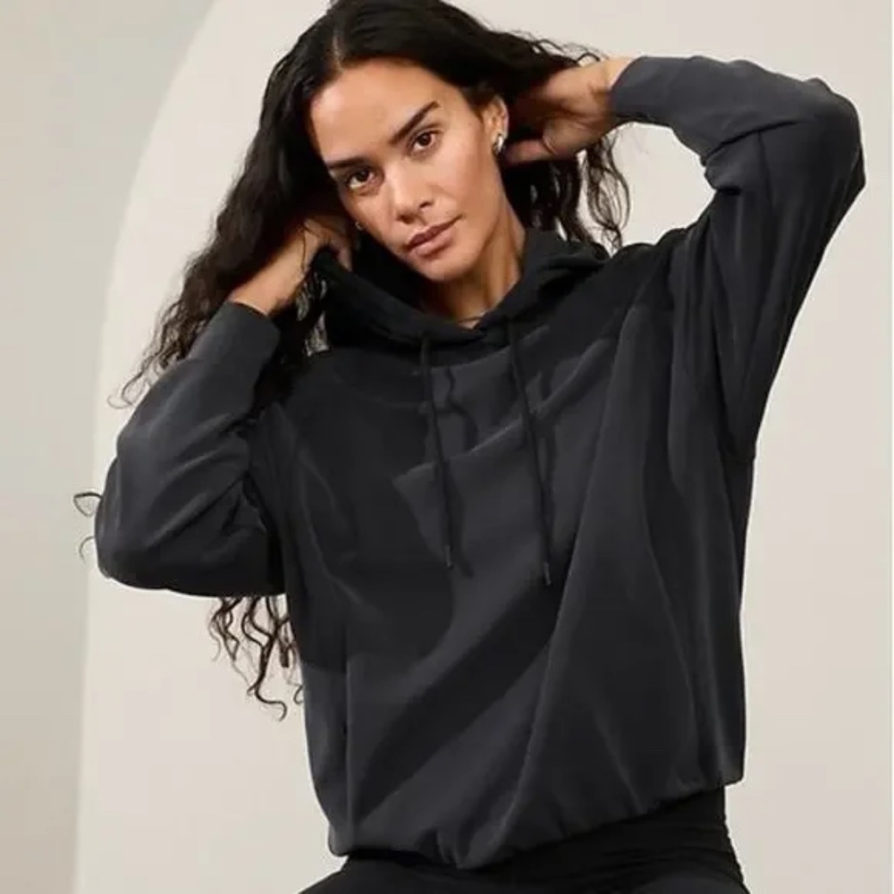 Athleta Seasoft Bubble Hem Hoodie